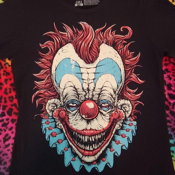 RARE Fright Rags Killer Clowns from Outer Space Girls XL T-shirt - Picture 3 of 3